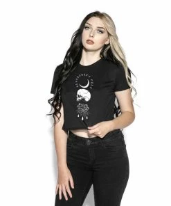 Blackcraft Cult Womens Spirits Of The Dead - Flowy Crop Tee