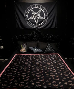 ACDC Misc. Pastel Death Moth - Sherpa Blanket