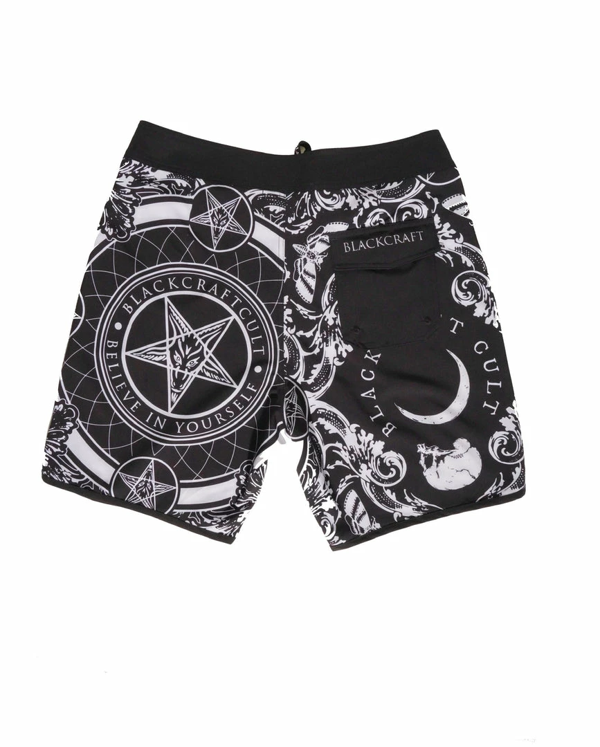 ACDC Mens Baroque Print - Board Shorts 5 ACDC Mens Baroque Print - Board Shorts