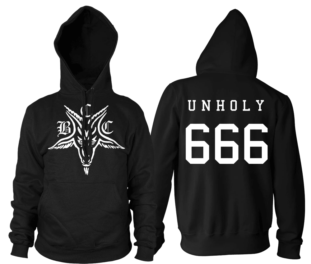 Blackcraft Cult Baphomet 666 - Hooded Pullover Sweater 3 Blackcraft Cult Baphomet 666 - Hooded Pullover Sweater