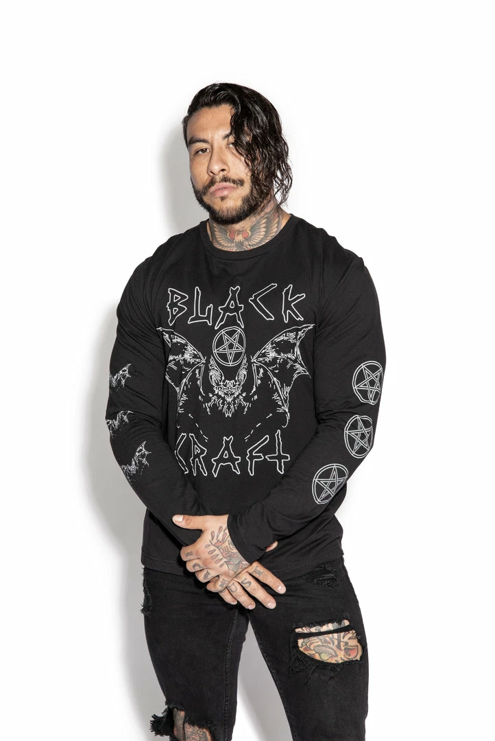Blackcraft Cult Blackcraft Bat -Long Sleeve Tee Mens 3 Blackcraft Cult Blackcraft Bat -Long Sleeve Tee Mens