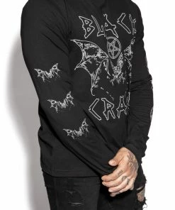 Blackcraft Cult Blackcraft Bat -Long Sleeve Tee Mens 6 Blackcraft Cult Blackcraft Bat -Long Sleeve Tee Mens