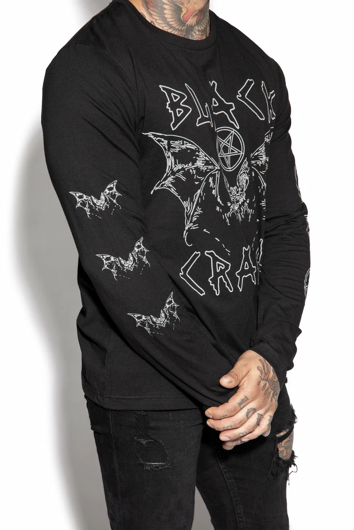 Blackcraft Cult Blackcraft Bat -Long Sleeve Tee Mens 4 Blackcraft Cult Blackcraft Bat -Long Sleeve Tee Mens