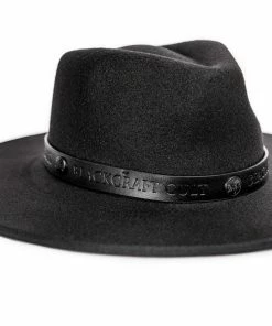 HK East Accessories Staple Logo - Wide Brim Fedora