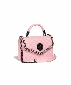 IDS Believe In Yourself Pink Quilt - Mini Top Handle Bags / Wallets