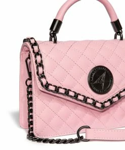 IDS Believe In Yourself Pink Quilt - Mini Top Handle Bags / Wallets