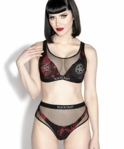 ACDC Womens Believe In Yourself Blood Moon Mesh Top