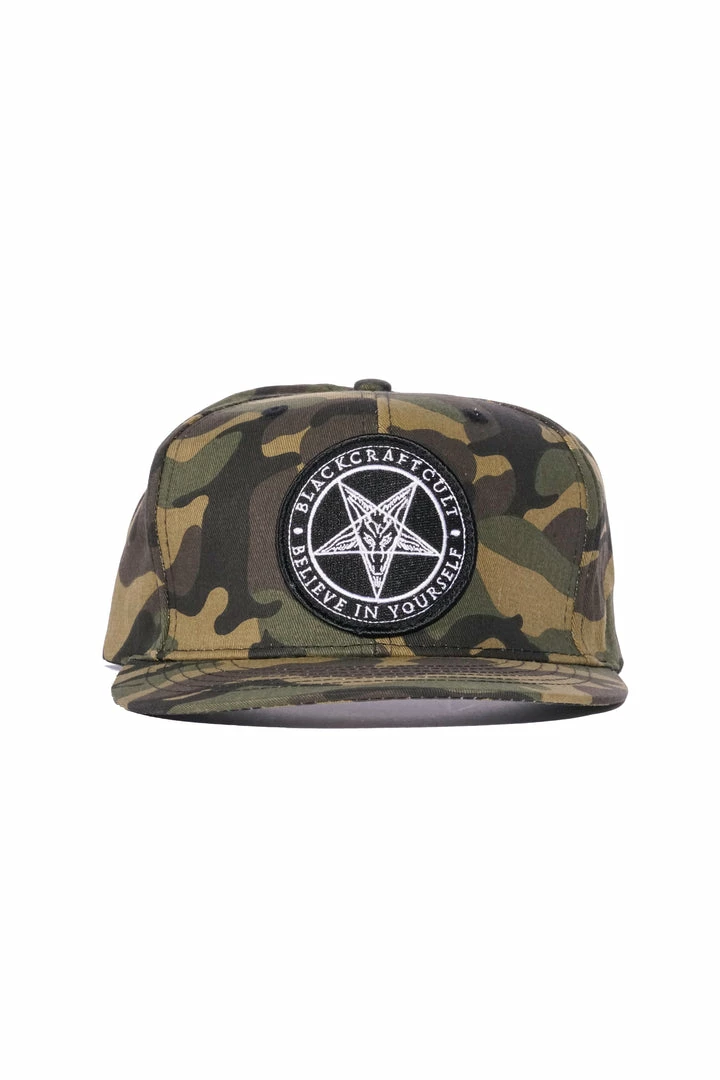 Blackcraft Cult Believe In Yourself - Camo Snapback Hat 4 Blackcraft Cult Believe In Yourself - Camo Snapback Hat