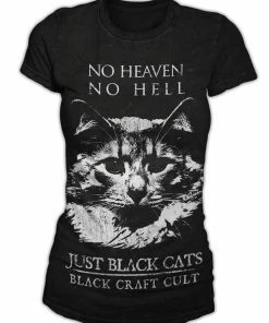 Blackcraft Cult Womens No Heaven No Hell Just Black Cats - Women's Tee