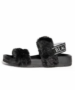 HK East Womens Esme - Staple Faux Fur Slide