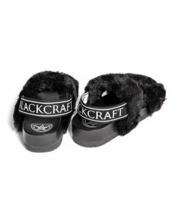 HK East Womens Esme - Staple Faux Fur Slide