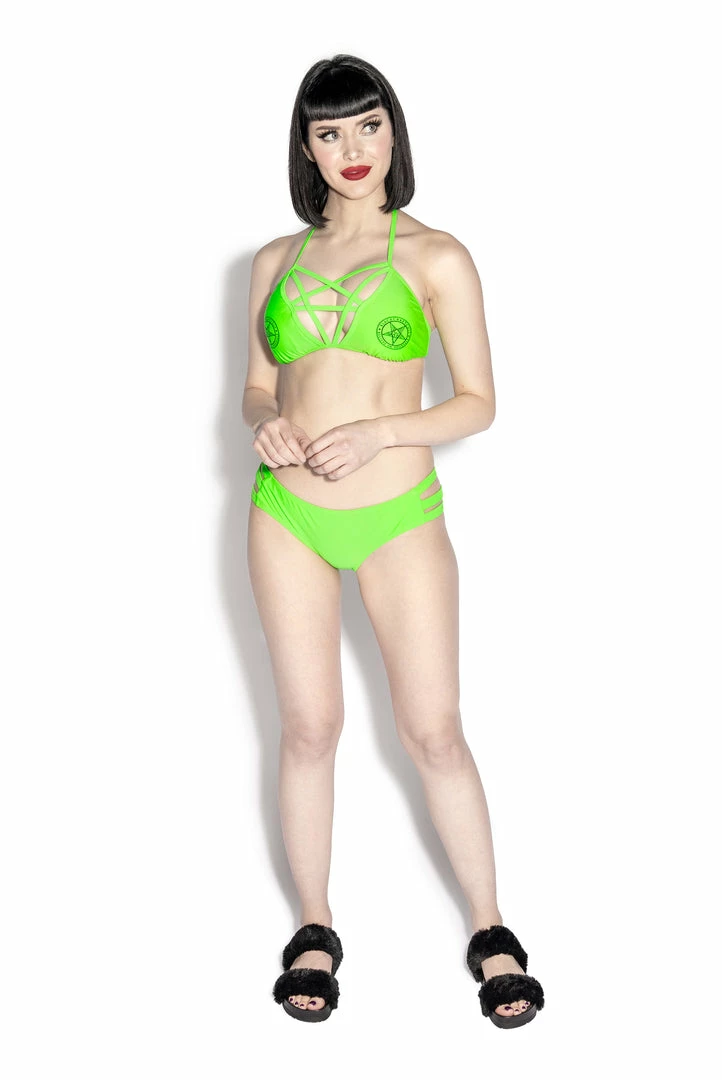 ACDC Green BCC Strappy Bottom Womens 8 ACDC Green BCC Strappy Bottom Womens