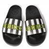 HK East Mens Beetle Striped Sinner - Premium Pool Slides