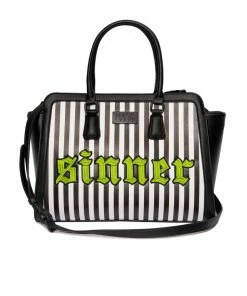 IDS Sinner Green Stripe - Large Satchel Bags / Wallets