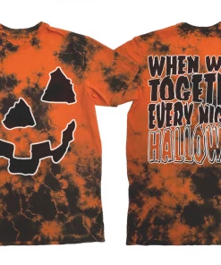 Blackcraft Cult Every Night Is Halloween - Orange Lightning Dye Mens
