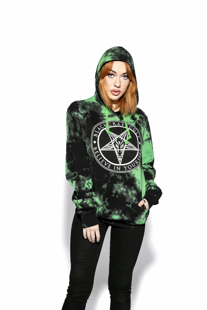 ACDC Believe In Yourself - Green Lightning Dye Hooded Pullover Mens 5 ACDC Believe In Yourself - Green Lightning Dye Hooded Pullover Mens