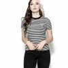 ACDC Womens Baphomet - Striped Women's Tee