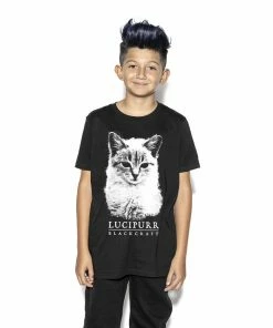 Blackcraft Cult Sales Halloween🎃 Shop 10 Blackcraft Cult Lucipurr - Child's Tee