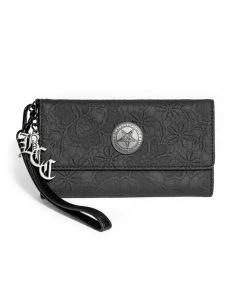 IDS Dark Floral - Embossed Wallet