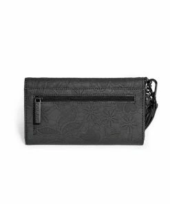 IDS Dark Floral - Embossed Wallet