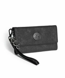 IDS Dark Floral - Embossed Wallet