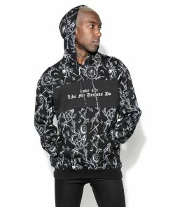 ACDC Demons Print - Color Block Hooded Pullover