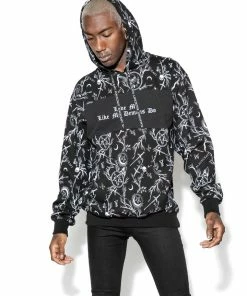 ACDC Demons Print - Color Block Hooded Pullover