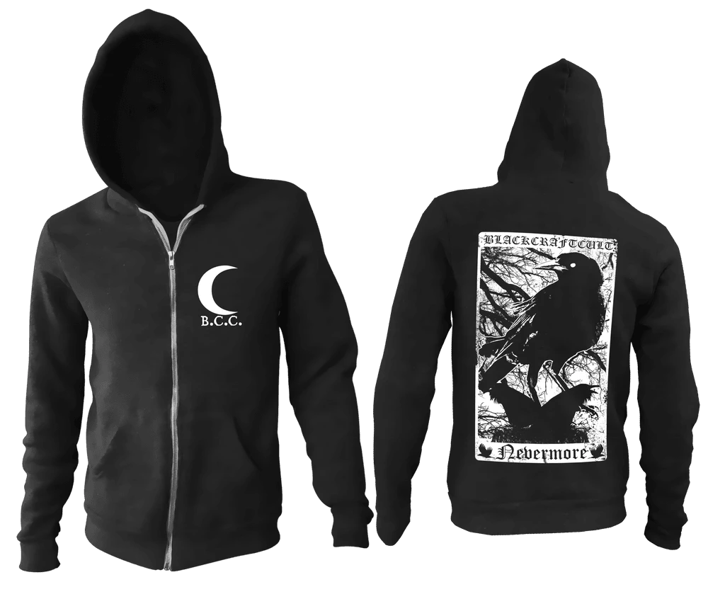 Blackcraft Cult Mens Nevermore - Zip Up Hoodie 3 Blackcraft Cult Mens Nevermore - Zip Up Hoodie