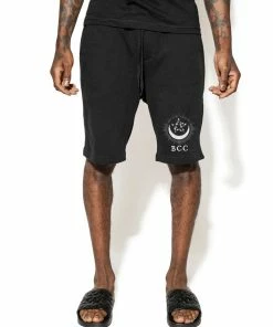 Blackcraft Cult Mens Pentagram Moon Sweat Shorts
