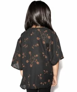 ACDC Pentagram Rose - Child Kimono