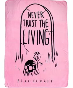 ACDC Never Trust The Living - Pink Throw Blanket Misc.