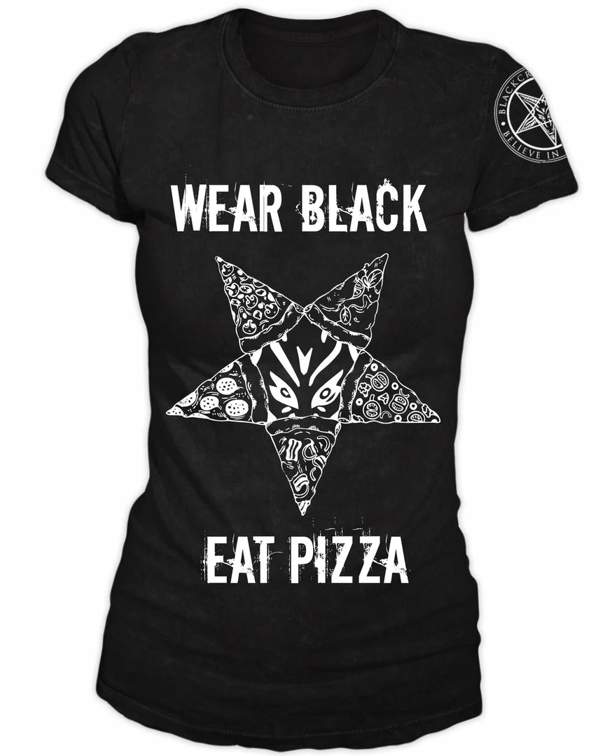 Blackcraft Cult Womens Wear Black Eat Pizza - Women's Tee 5 Blackcraft Cult Womens Wear Black Eat Pizza - Women's Tee