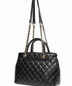 IDS Bags / Wallets Believe In Yourself - Black Quilted Satchel