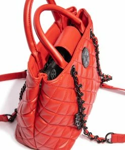 IDS Believe In Yourself - Red Quilted Satchel