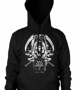 Blackcraft Cult Reaper Casket - Hooded Pullover Sweater Mens