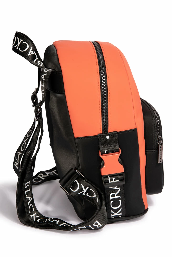 IDS Bags / Wallets Orange Staple Logo - Color Block Backpack 9 IDS Bags / Wallets Orange Staple Logo - Color Block Backpack