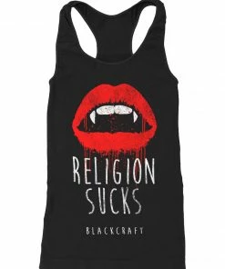 Blackcraft Cult Religion Sucks - Racerback Tank Womens