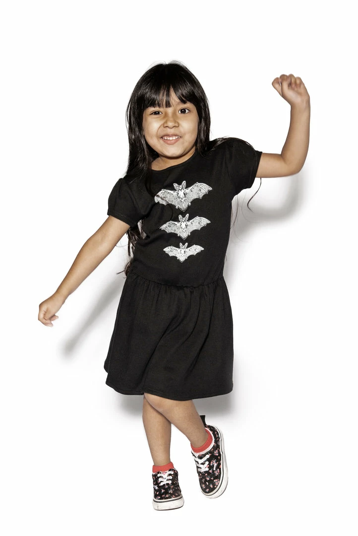 Blackcraft Cult Kids Release The Bats - Baby / Toddler Dress 5 Blackcraft Cult Kids Release The Bats - Baby / Toddler Dress