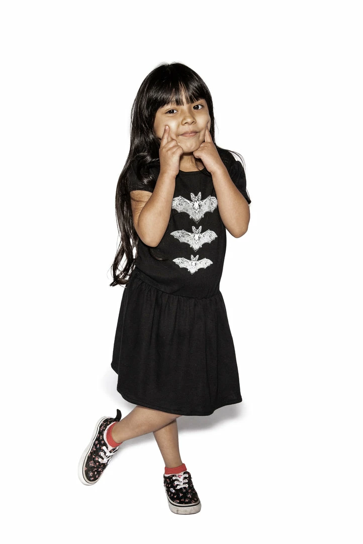 Blackcraft Cult Kids Release The Bats - Baby / Toddler Dress 4 Blackcraft Cult Kids Release The Bats - Baby / Toddler Dress