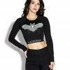 ACDC Womens Batcraft - Women's Long Sleeve Crop