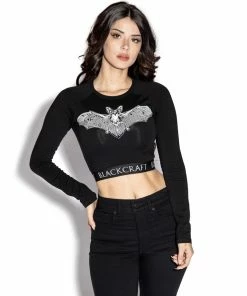 ACDC Womens Batcraft - Women's Long Sleeve Crop