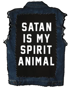 Blackcraft Cult Accessories Satan Is My Spirit Animal- Back Patch