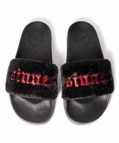 HK East Sinner Faux Fur - Premium Pool Slides