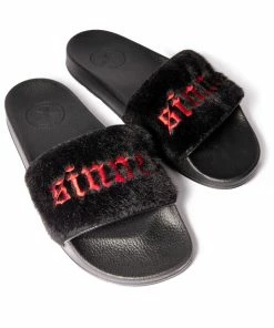 HK East Sinner Faux Fur - Premium Pool Slides