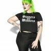 Blackcraft Cult Womens Sinners Are Winners - Flowy Crop Tee