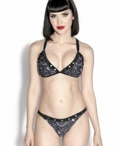 ACDC Dream State Studded Triangle Bikini Top Womens