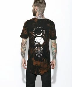 Blackcraft Cult Mens Spirits Of The Dead Bleach Wash- Unisex Tall Tee