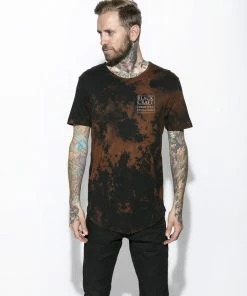 Blackcraft Cult Mens Spirits Of The Dead Bleach Wash- Unisex Tall Tee