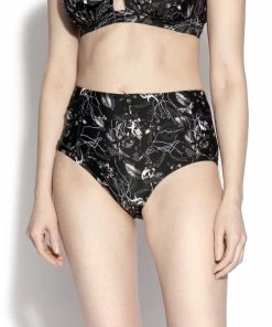 ACDC Tropic Gothic High Waisted Bikini Bottom Women's Swimwear