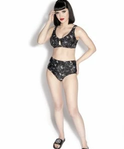 ACDC Tropic Gothic High Waisted Bikini Bottom Women's Swimwear